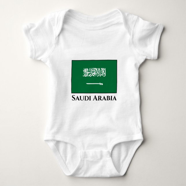 Body Para Bebé Bandera de Arabia Saudita (Anverso)