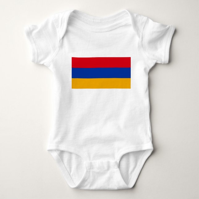Body Para Bebé Bandera de Armenia (Anverso)
