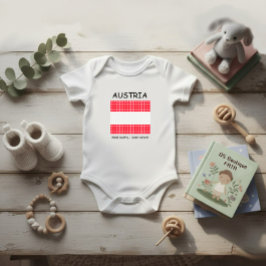 Body Para Bebé Bandera de Austria