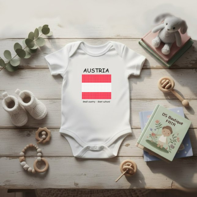 Body Para Bebé Bandera de Austria (Subido por el creador)