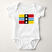 Bandera de Bedfordshire Baby Bodysuit