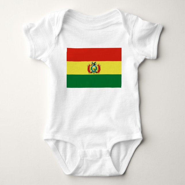 Body Para Bebé Bandera de Bolivia (Anverso)