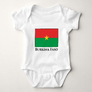 Body Para Bebé Bandera de Burkina Faso