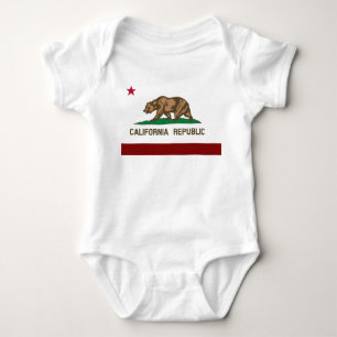 Body Para Bebé bandera de California