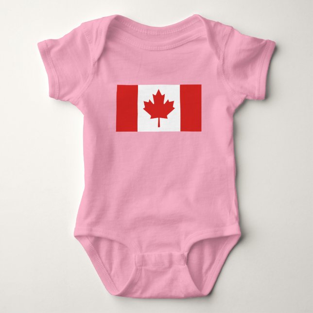 Body Para Bebé Bandera de Canadá-00000 (Anverso)