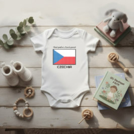 Body Para Bebé Bandera de Checia