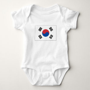 Body Para Bebé Bandera de Corea del Sur