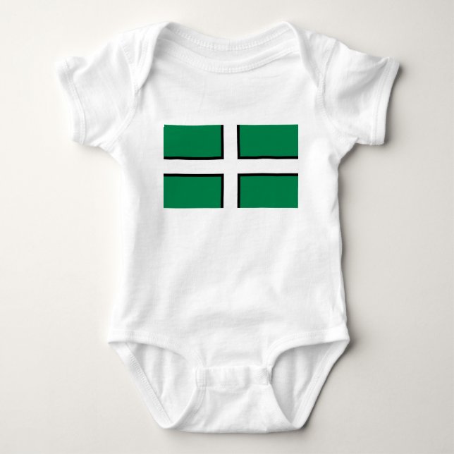 Body Para Bebé Bandera de Devon (condado del Reino Unido) (Anverso)