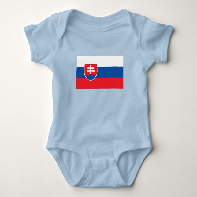 Body Para Bebé Bandera de Eslovaquia (Anverso)