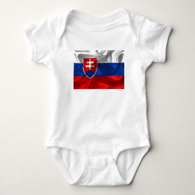 Body Para Bebé Bandera de Eslovaquia (Anverso)