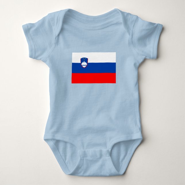Body Para Bebé Bandera de Eslovenia (Anverso)