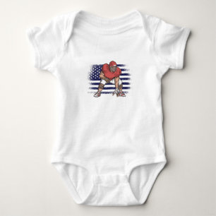 Body Para Bebé Bandera de Estados Unidos de la camiseta de un hin