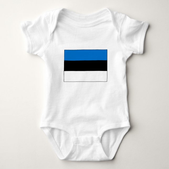 Body Para Bebé Bandera de Estonia (Anverso)