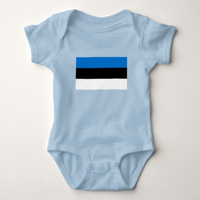 Body Para Bebé Bandera de Estonia (Anverso)
