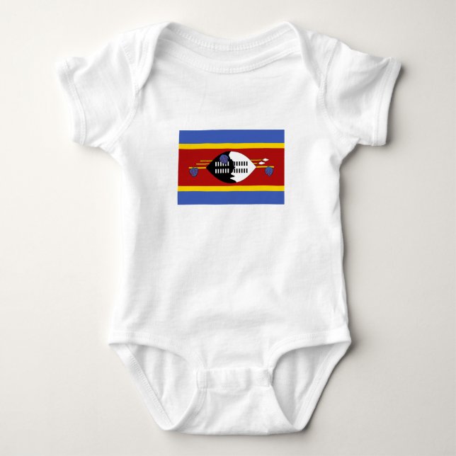 Body Para Bebé Bandera de Eswatini (Anverso)