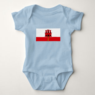 Body Para Bebé Bandera de Gibraltar
