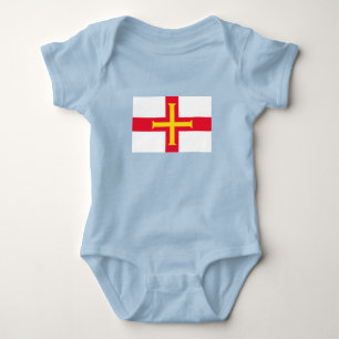 Body Para Bebé Bandera de Guernsey