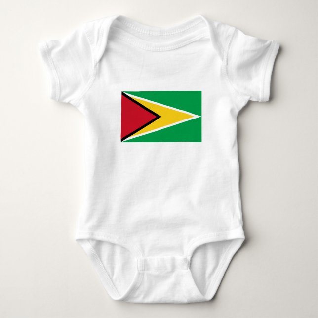 Body Para Bebé Bandera de Guyana (Anverso)