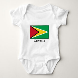 Body Para Bebé Bandera de Guyana (guyanesa)