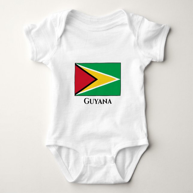 Body Para Bebé Bandera de Guyana (guyanesa) (Anverso)