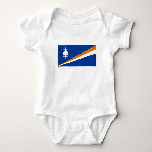 Body Para Bebé Bandera de Islas Marshall (Anverso)