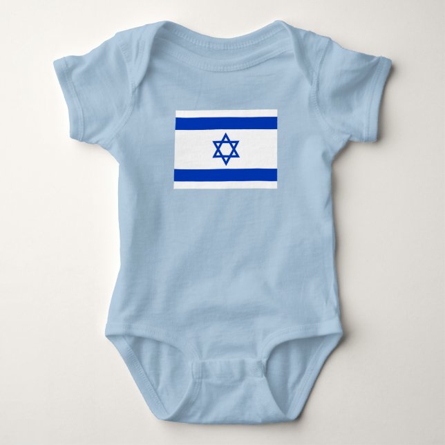 Body Para Bebé Bandera de Israel (Anverso)