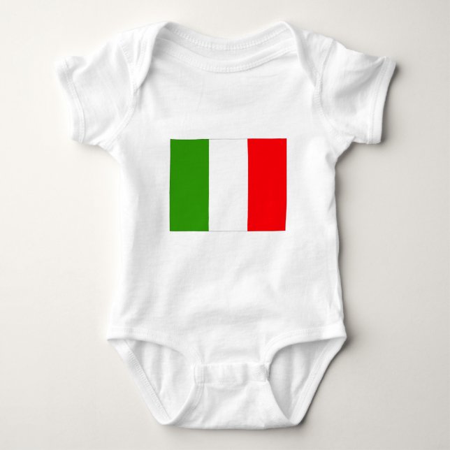 Body Para Bebé Bandera de Italia (Anverso)