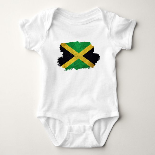 Body Para Bebé Bandera de Jamaica (Anverso)