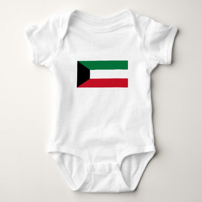 Body Para Bebé Bandera de Kuwait (Anverso)