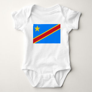 Body Para Bebé Bandera de la RDC (República Democrática del Congo