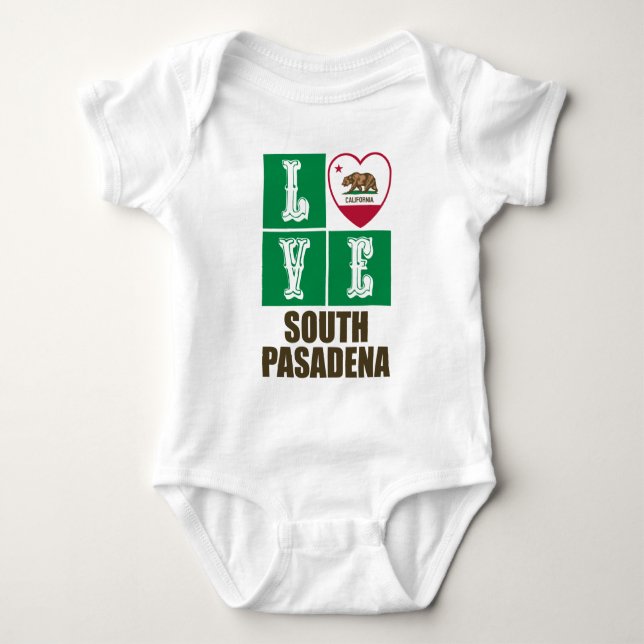 Body Para Bebé Bandera de la República de California Amor South P (Anverso)