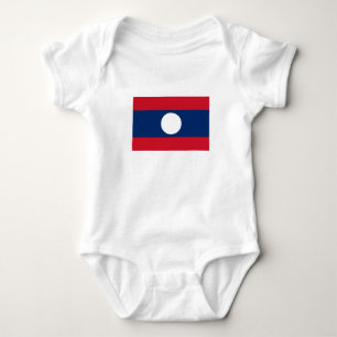 Body Para Bebé Bandera de Laos
