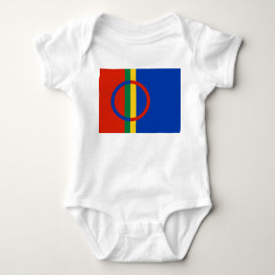 Body Para Bebé Bandera de Laponia (Navidades) (Sami) (Laplander)