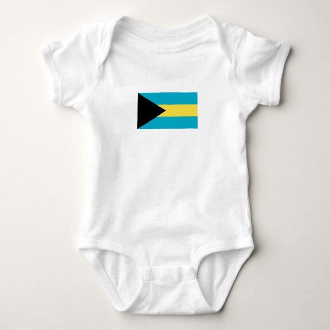 Body Para Bebé Bandera de las Bahamas (Anverso)