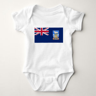 Body Para Bebé Bandera de las Islas Malvinas (Territorio Británic