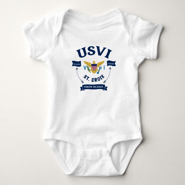 Body Para Bebé Bandera de las Islas Vírgenes de los Estados Unido (Anverso)