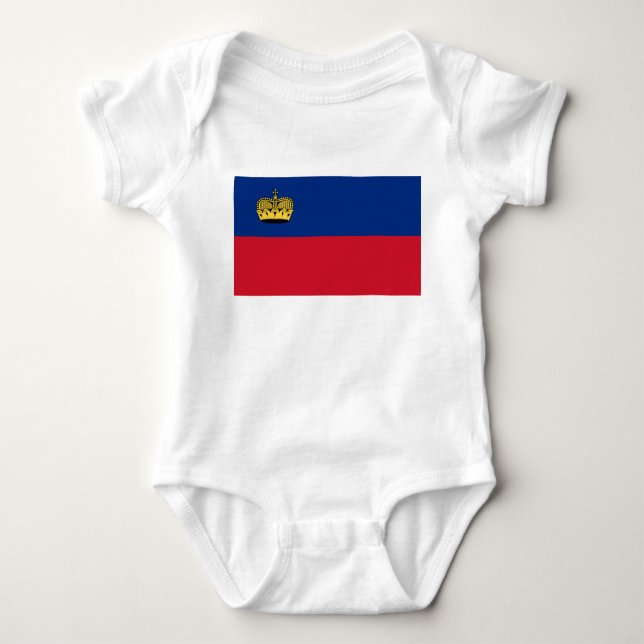 Body Para Bebé Bandera de Liechtenstein (Anverso)