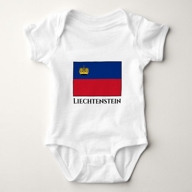 Body Para Bebé Bandera de Liechtenstein (Anverso)
