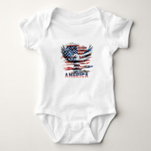 Body Para Bebé Bandera de los Estados Unidos. América