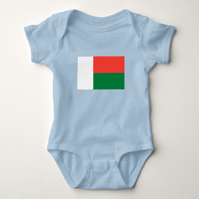 Body Para Bebé Bandera de Madagascar (Anverso)
