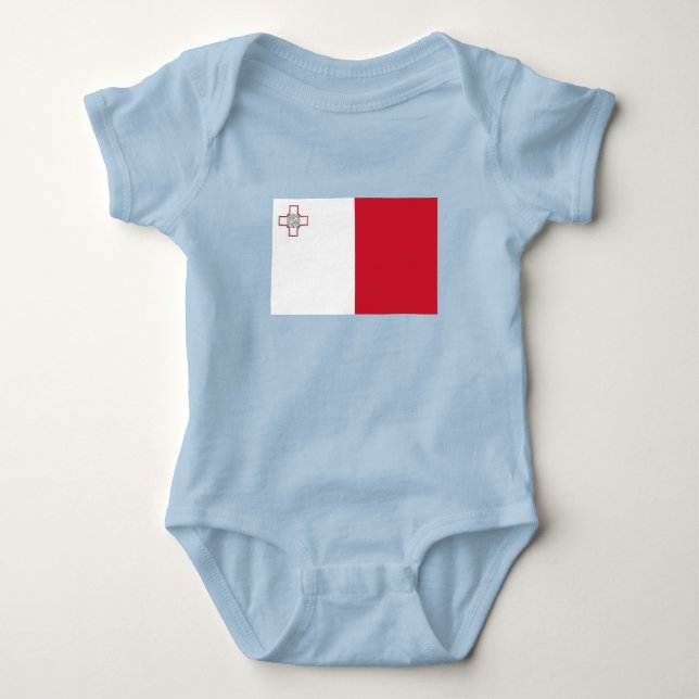 Body Para Bebé Bandera de Malta (Anverso)