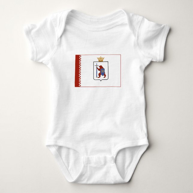 Body Para Bebé Bandera de Mari El (Anverso)