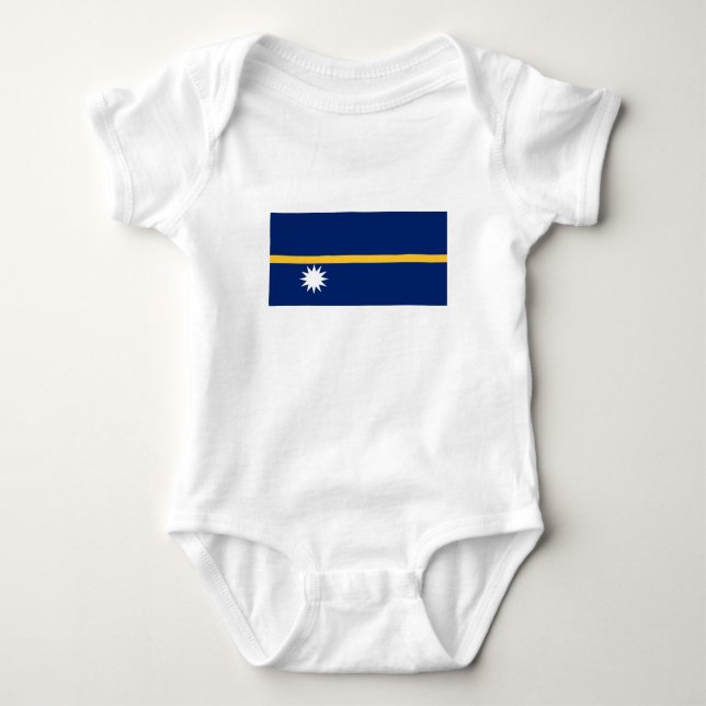 Body Para Bebé Bandera de Nauru (Anverso)
