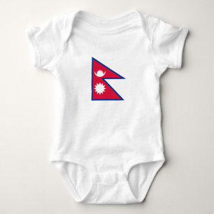 Body Para Bebé Bandera de Nepal
