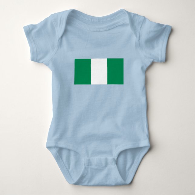Body Para Bebé Bandera de Nigeria (Anverso)
