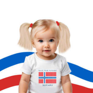 Body Para Bebé Bandera de Noruega