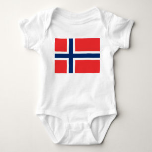 Body Para Bebé Bandera de Noruega (Noruega)