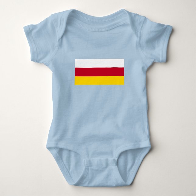 Body Para Bebé Bandera de Osetia del Norte (Anverso)
