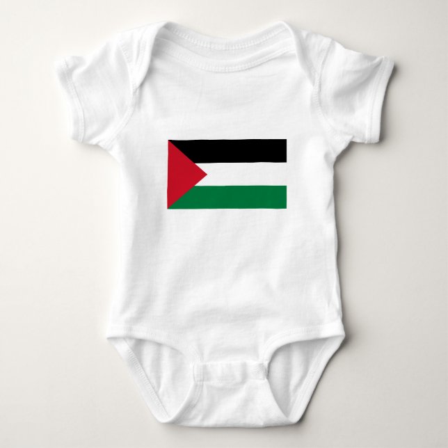Body Para Bebé Bandera de Palestina (Anverso)