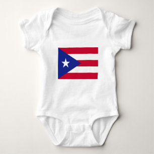 Body Para Bebé Bandera de Puerto Rico - Bandera de Puerto Rico